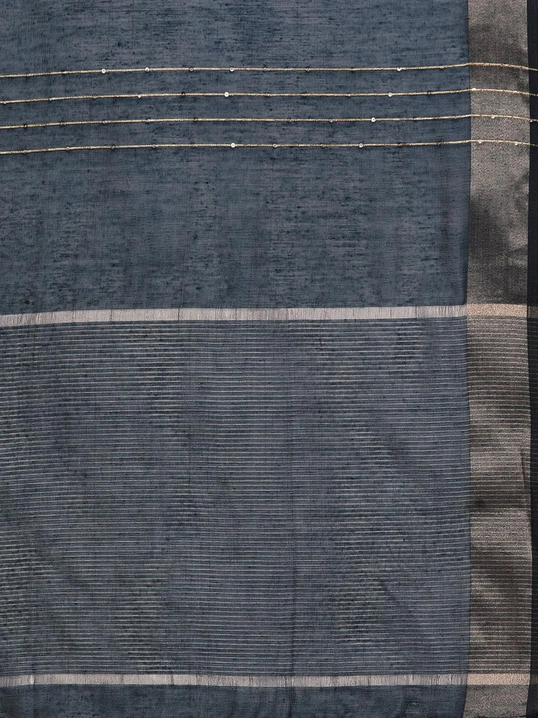 Libas Blue Solid Silk Blend Straight Suit With Dupatta