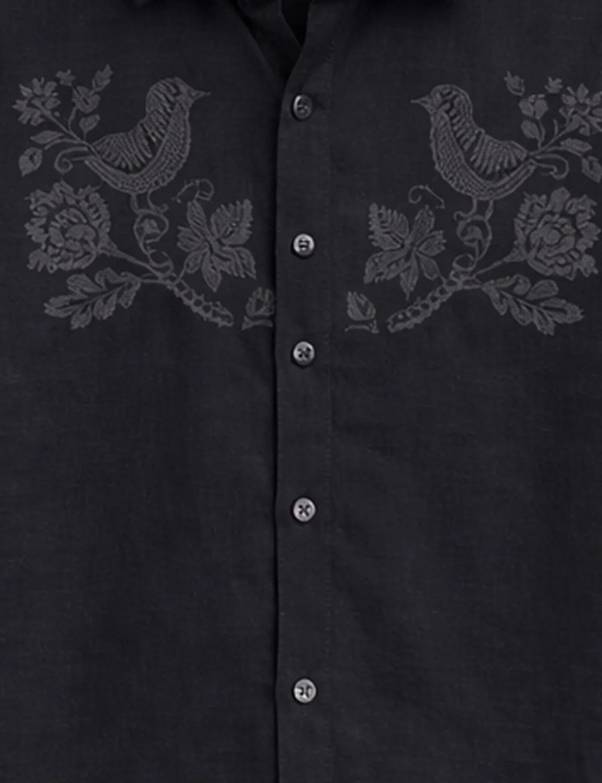 Black Sparrow Printed Men's Shirt - XPST