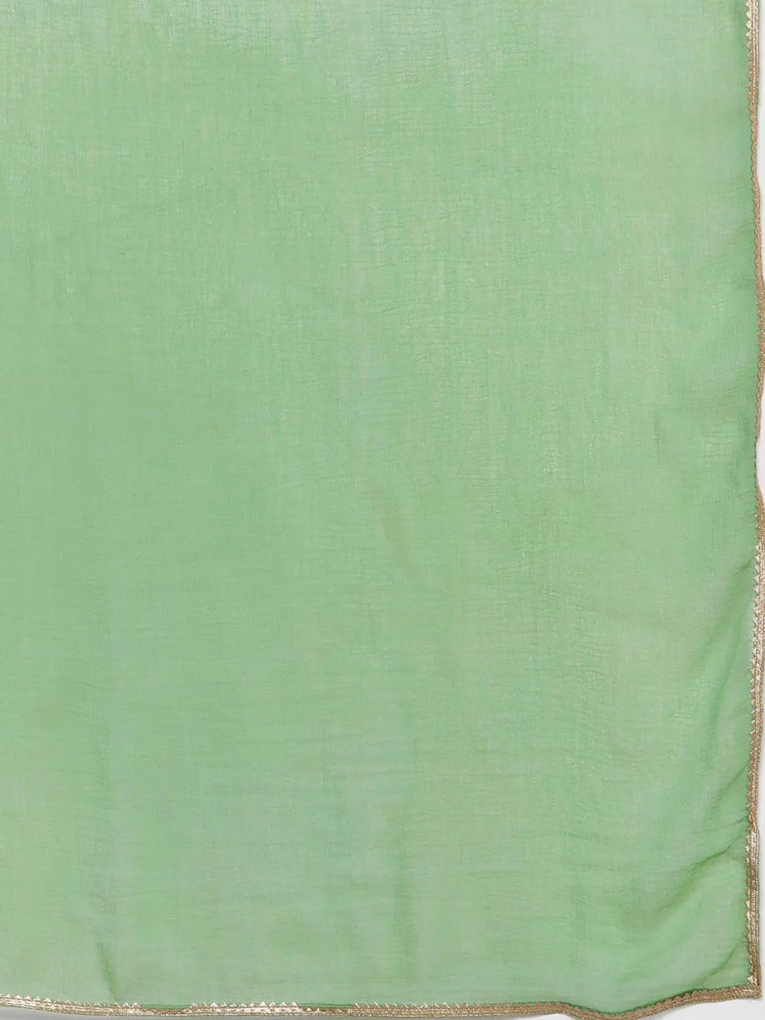 Libas Green Embroidered Georgette Straight Suit With Dupatta