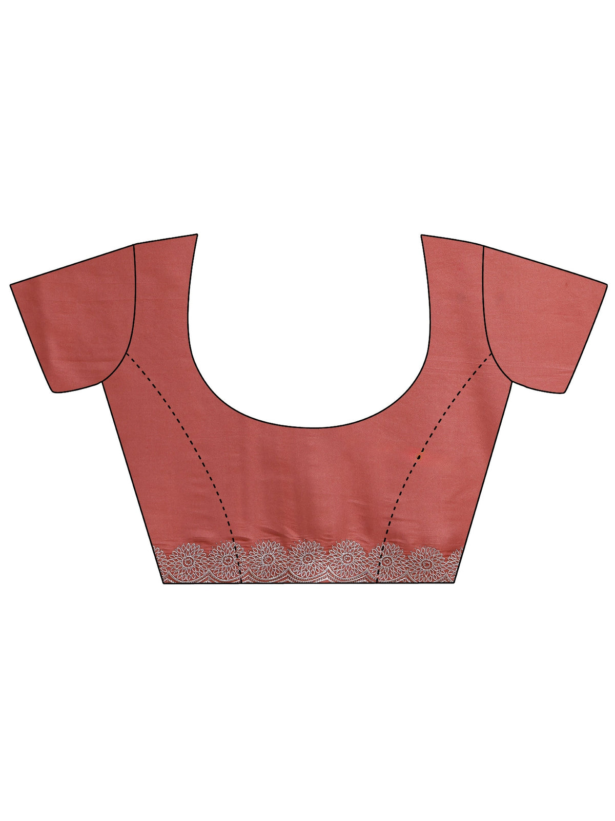 Libas Copper Solid Silk Blend Saree