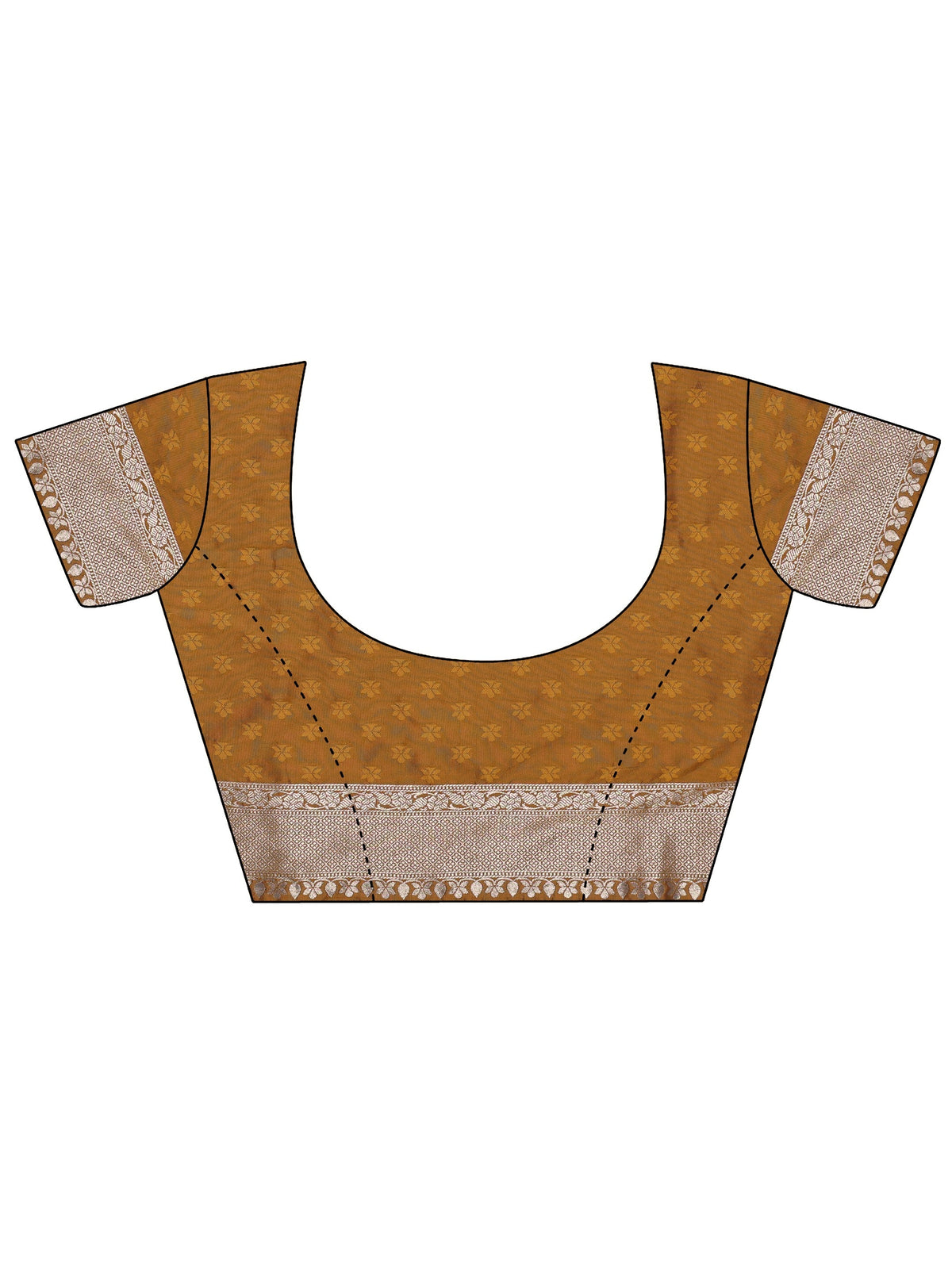 Libas Mustard Banarasi Silk Blend Saree