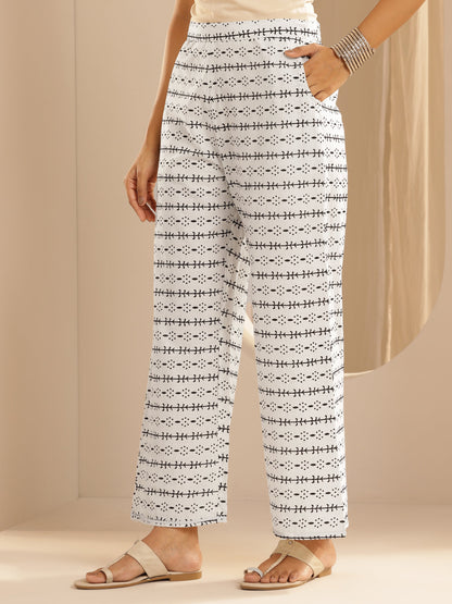 Libas Monochrome Printed Cotton Straight Suit With Dupatta
