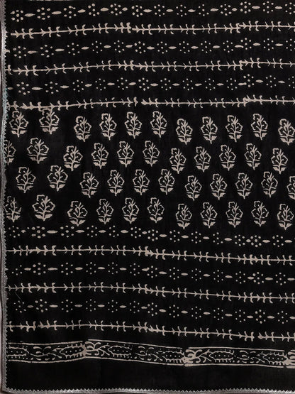 Libas Monochrome Printed Cotton Straight Suit With Dupatta