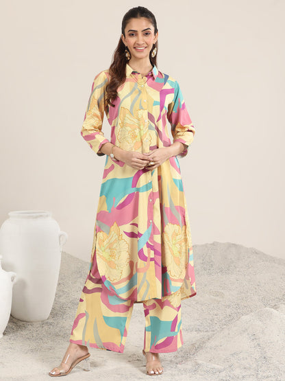 Libas Multi Printed Poly Crepe Co-Ord Sets
