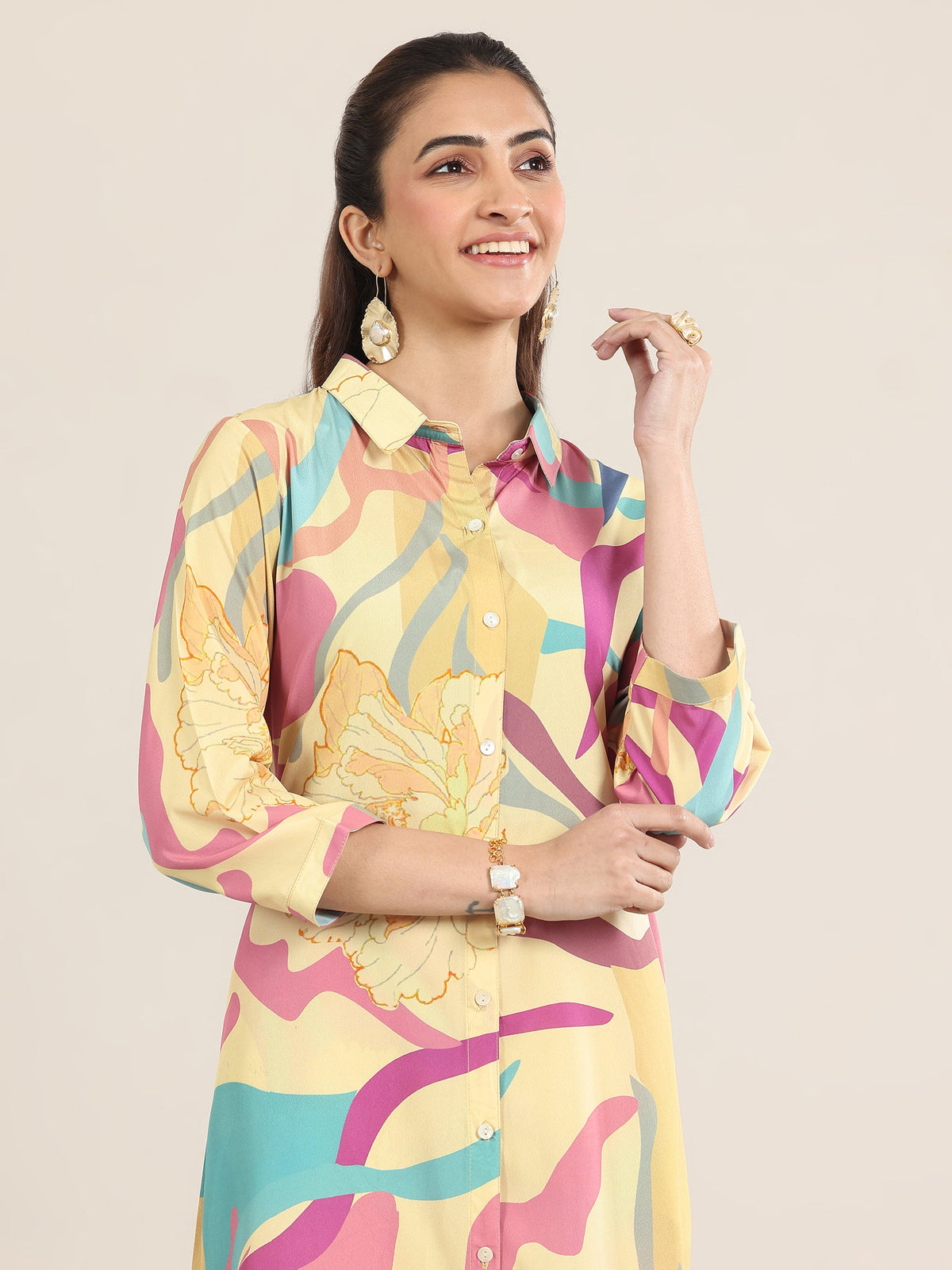 Libas Multi Printed Poly Crepe Co-Ord Sets