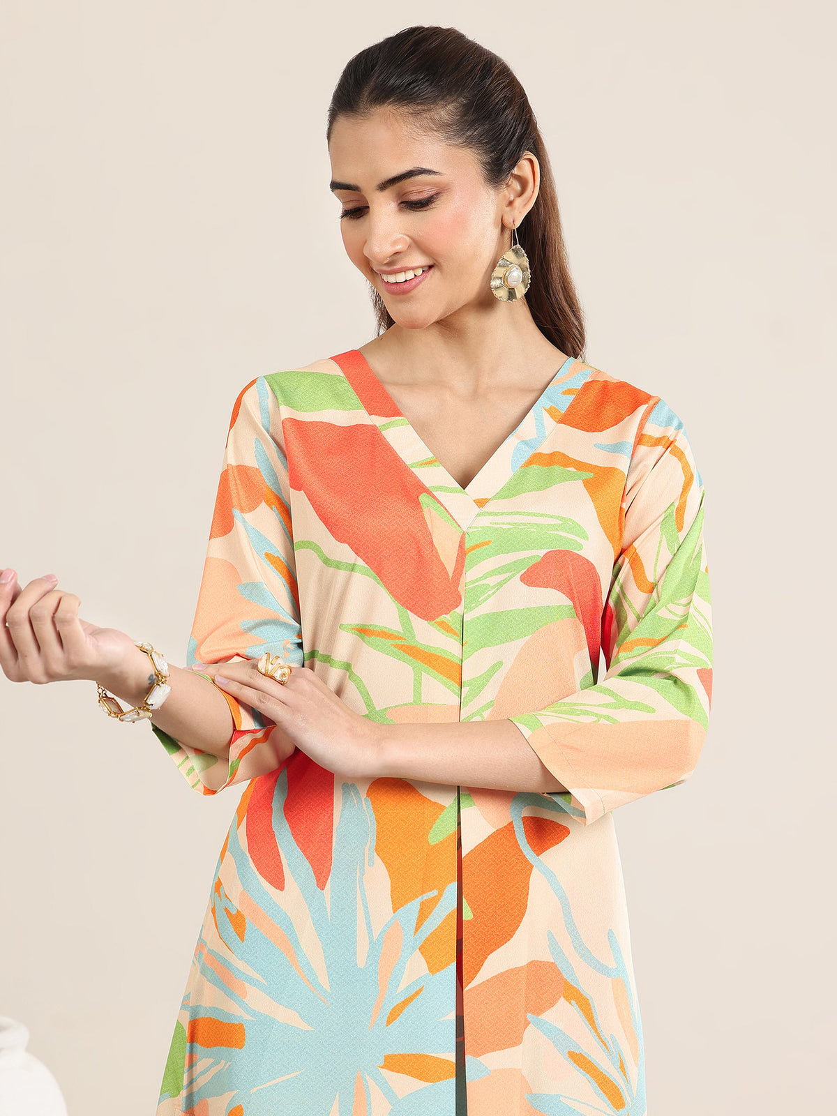 Libas Multi Printed Poly Crepe Co-Ord sets