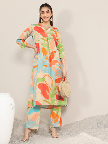 Libas Multi Printed Poly Crepe Co-Ord sets