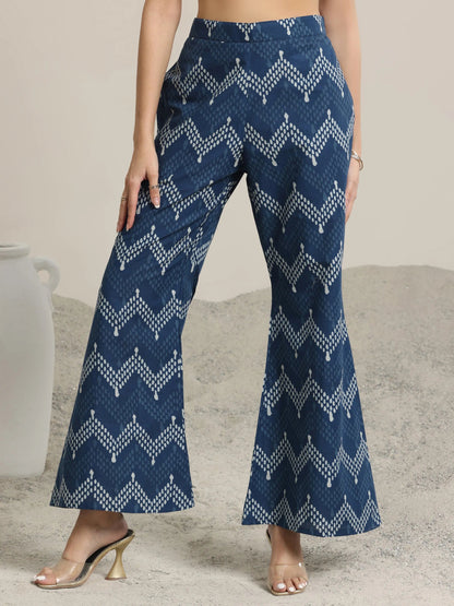 Libas Indigo Printed Cotton Co-Ord sets