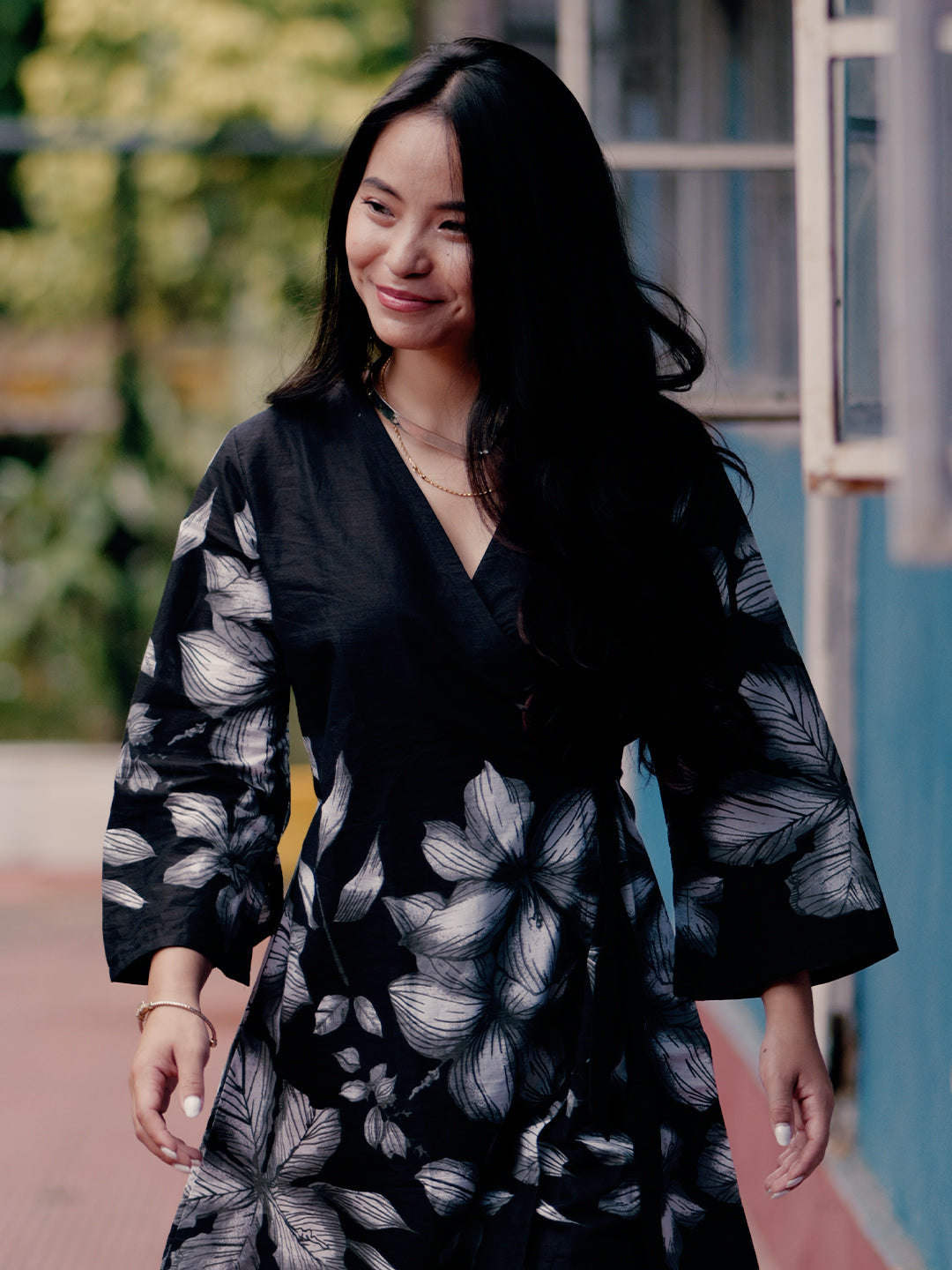 Libas Black Printed Cotton Co-Ord Sets