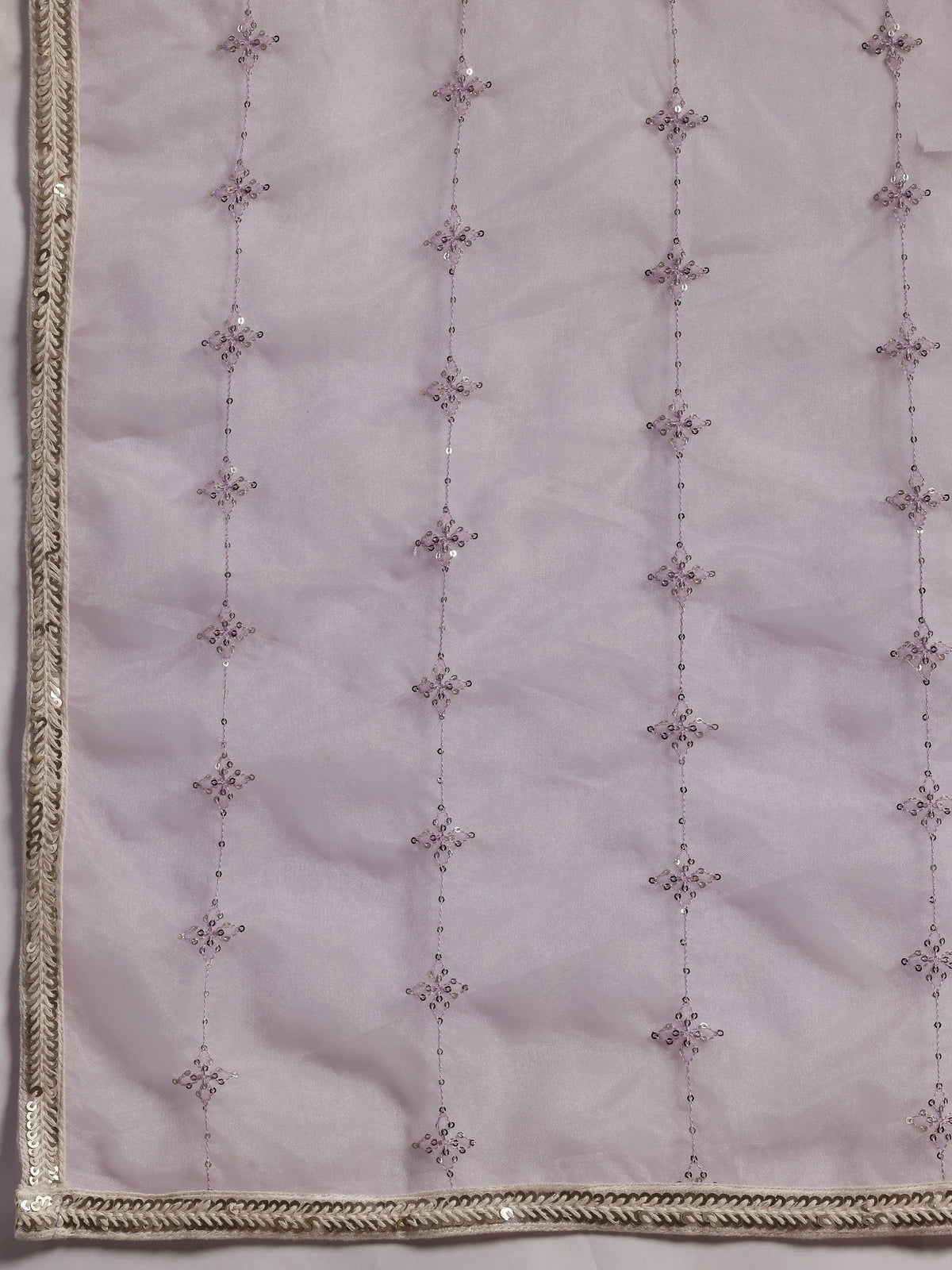 Libas Purple Printed Cotton Straight Suit With Dupatta