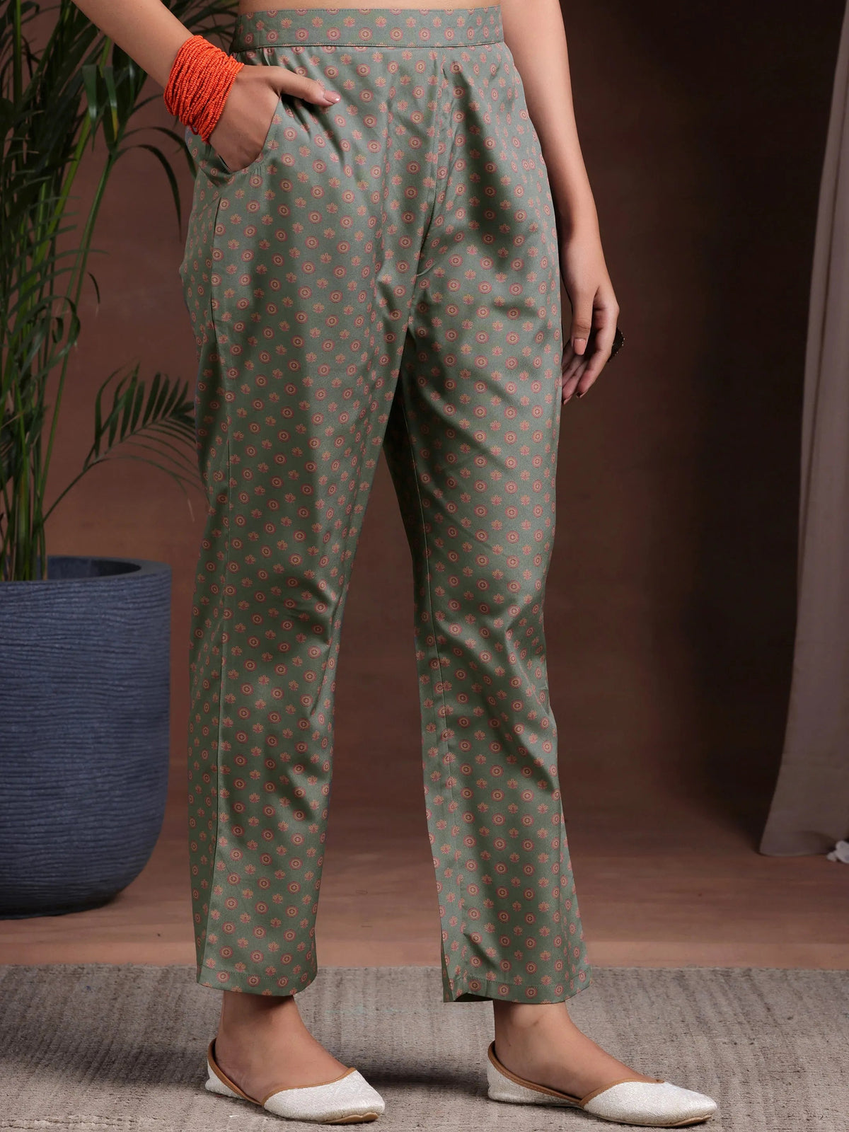 Libas Multi Printed Poly Crepe Straight Suit With Dupatta
