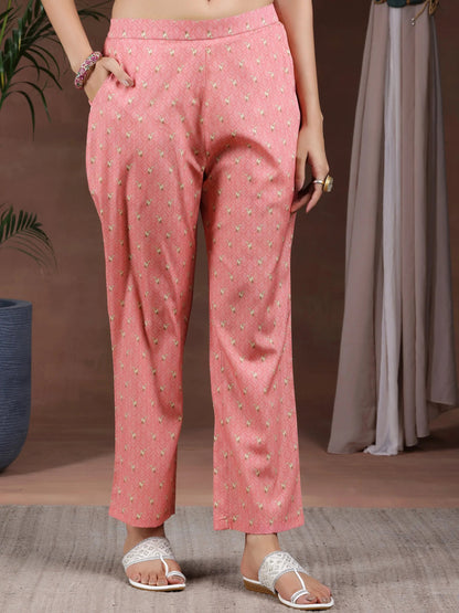 Gerua Beige Printed Poly Crepe Straight Suit With Dupatta