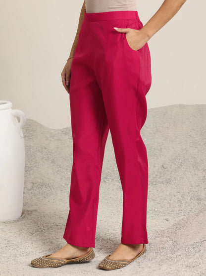 Gerua Red Embroidered Silk Blend Straight Suit Set With Dupatta
