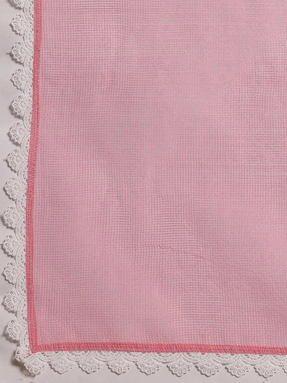 Libas Pink Embroidered Cotton Pakistani Suit