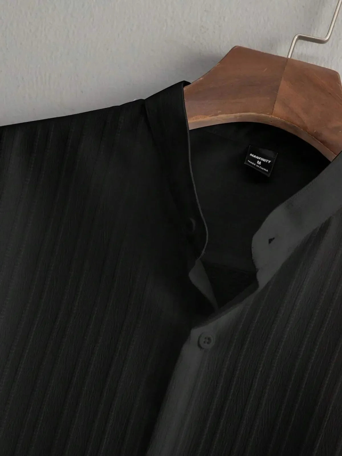 Premium Black shirt & track Pent Co-ord set For Man -Lafabrila