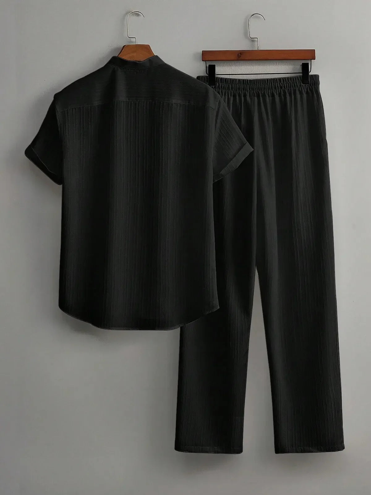 Premium Black shirt & track Pent Co-ord set For Man -Lafabrila