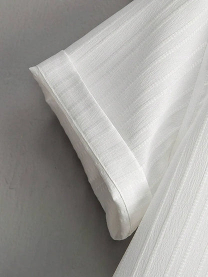 Premium White shirt & track Pent Co-ord set For Man -Lafabrila