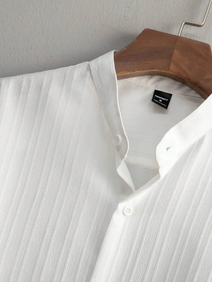 Premium White shirt & Sky Blue track Pent Co-ords set For Man -Lafabrila