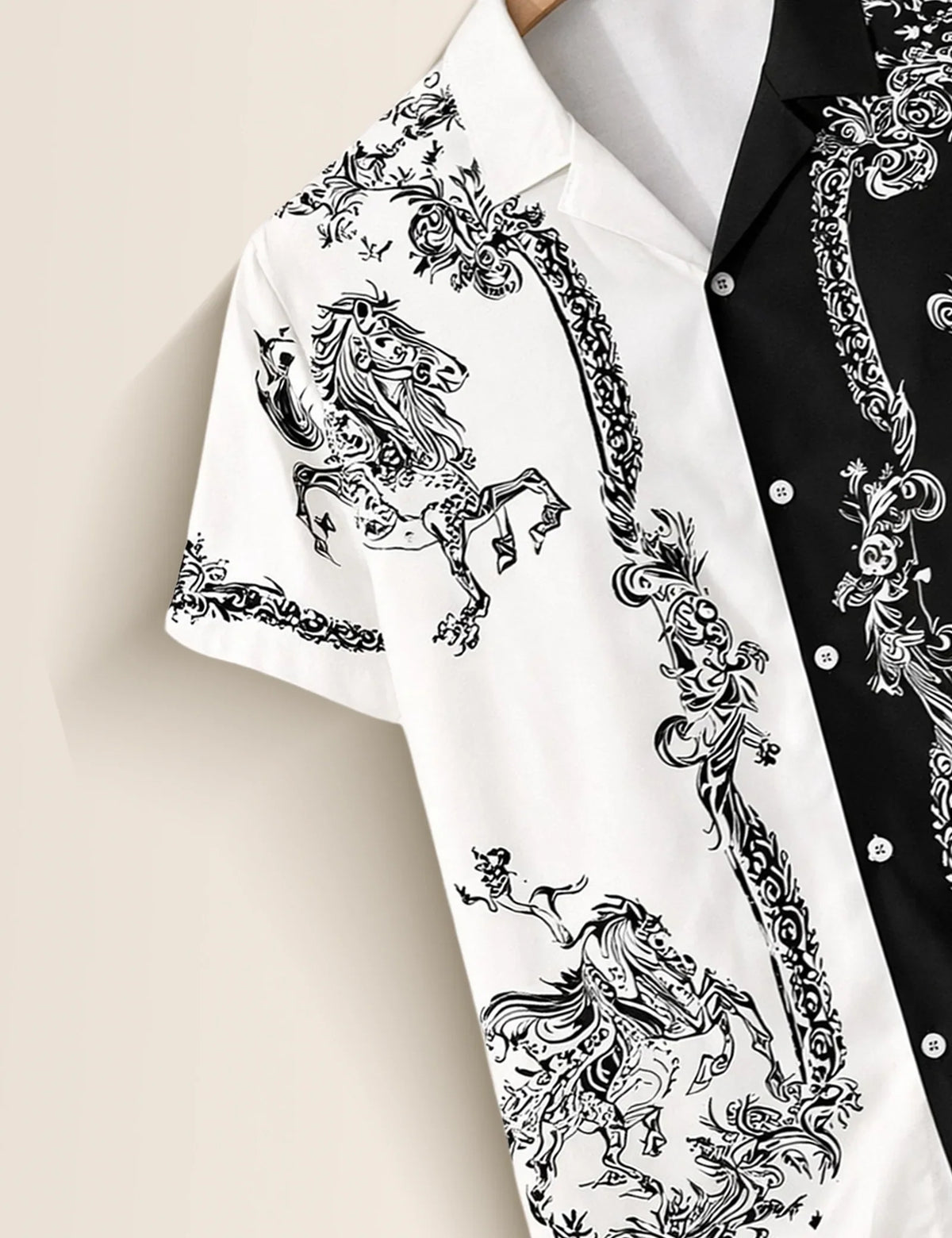 Black White Mirror Men's Shirt - XPST