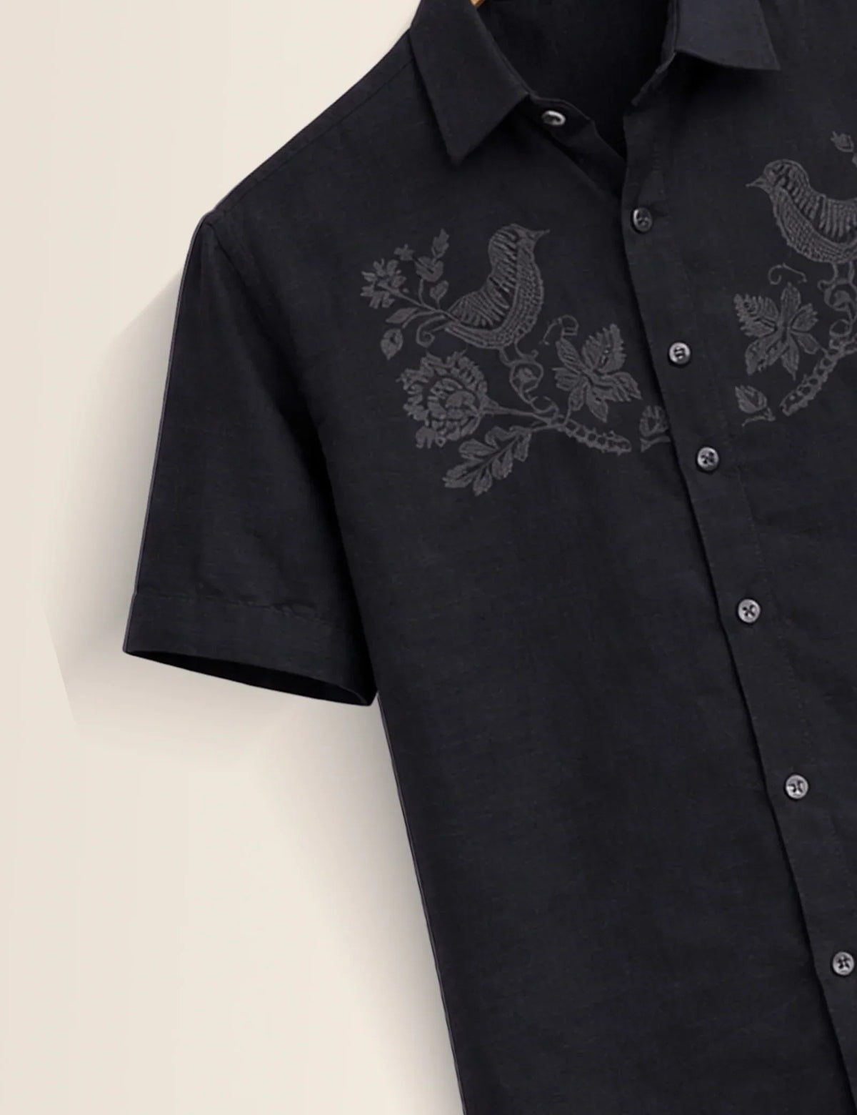 Black Sparrow Printed Men's Shirt - XPST