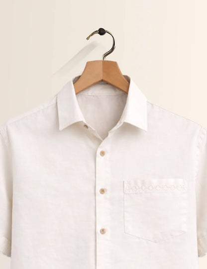 Bottom Flower Printed Men's Shirt - XPST