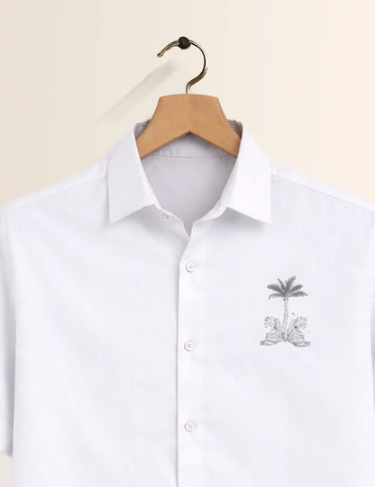 Bottom Grass Printed Men's Shirt - XPST
