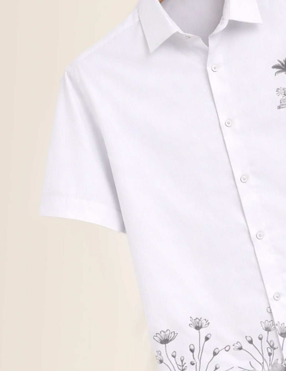 Bottom Grass Printed Men's Shirt - XPST