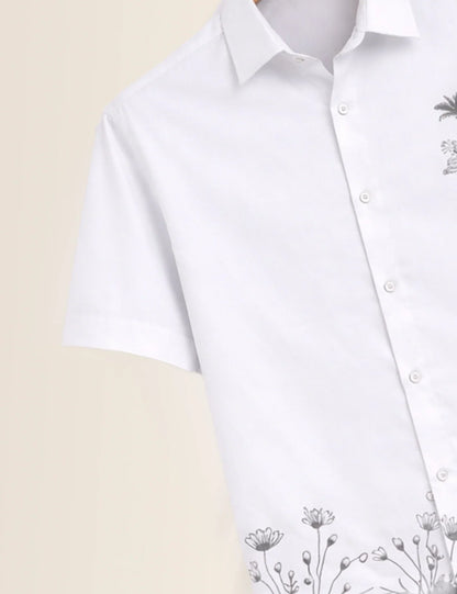 Bottom Grass Printed Men's Shirt - XPST