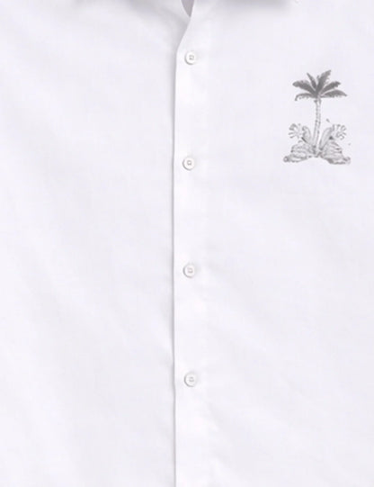 Bottom Grass Printed Men's Shirt - XPST