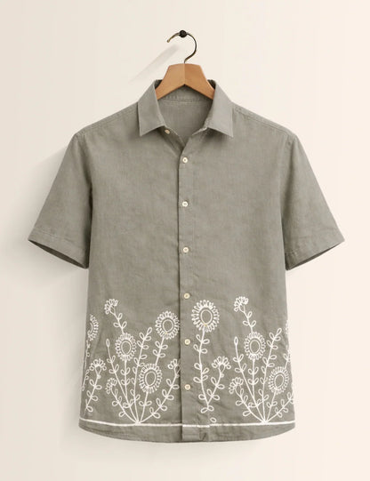 Bottom Mandala Printed Men's Shirt - XPST