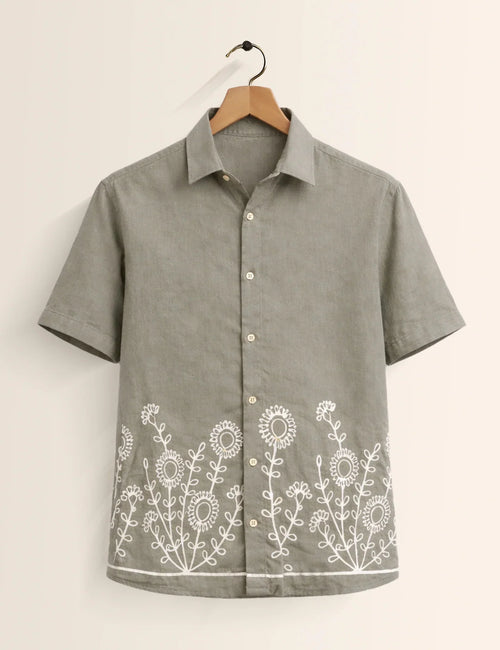 Bottom Mandala Printed Men's Shirt - XPST
