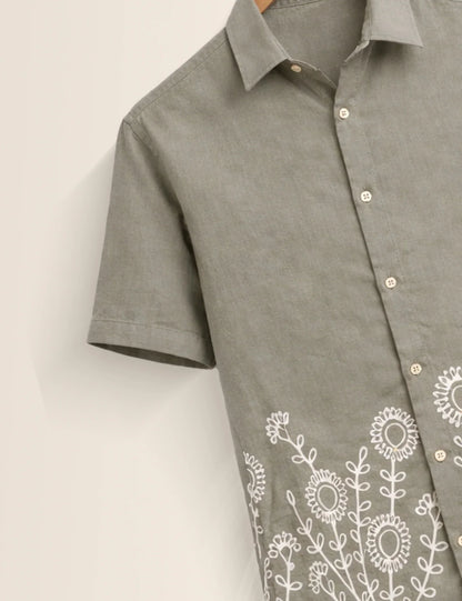 Bottom Mandala Printed Men's Shirt - XPST
