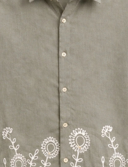 Bottom Mandala Printed Men's Shirt - XPST