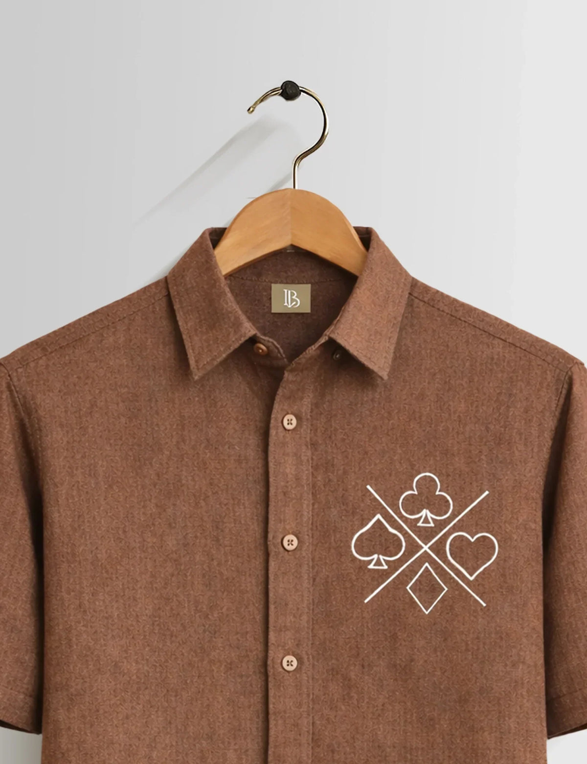 Brown Spades Men's Shirt - XPST