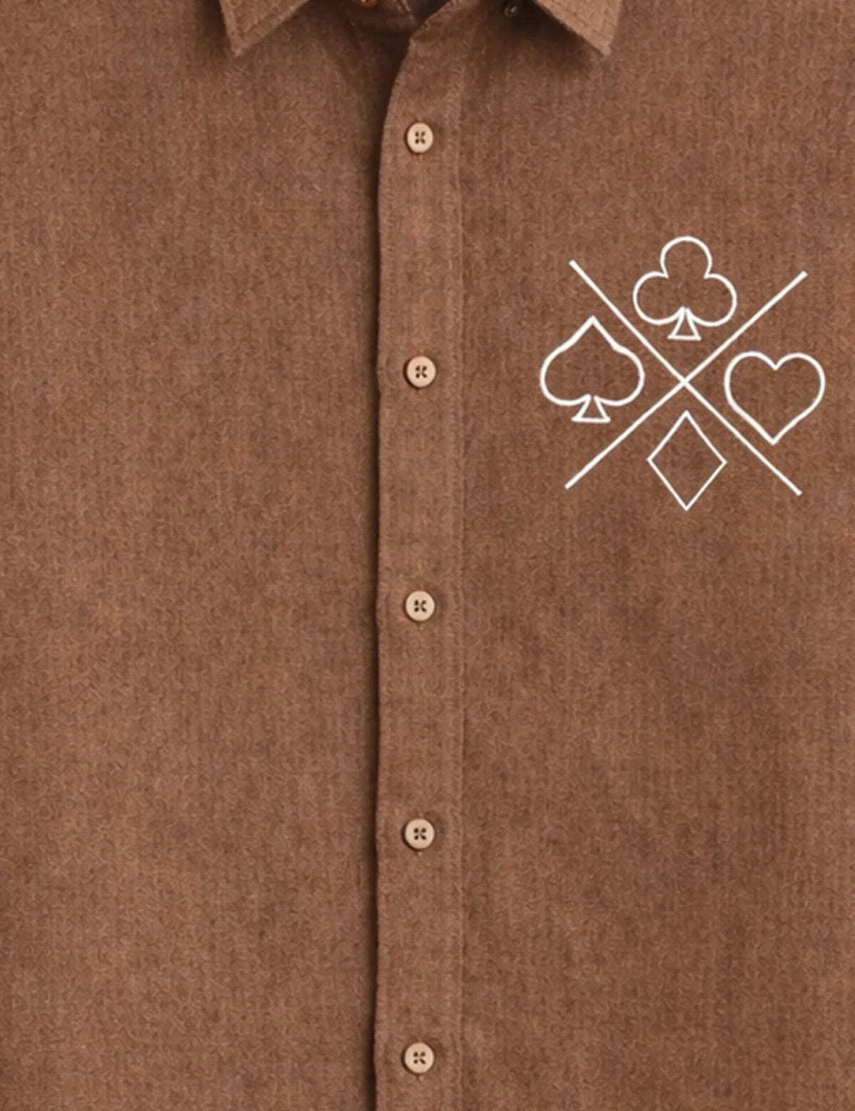 Brown Spades Men's Shirt - XPST