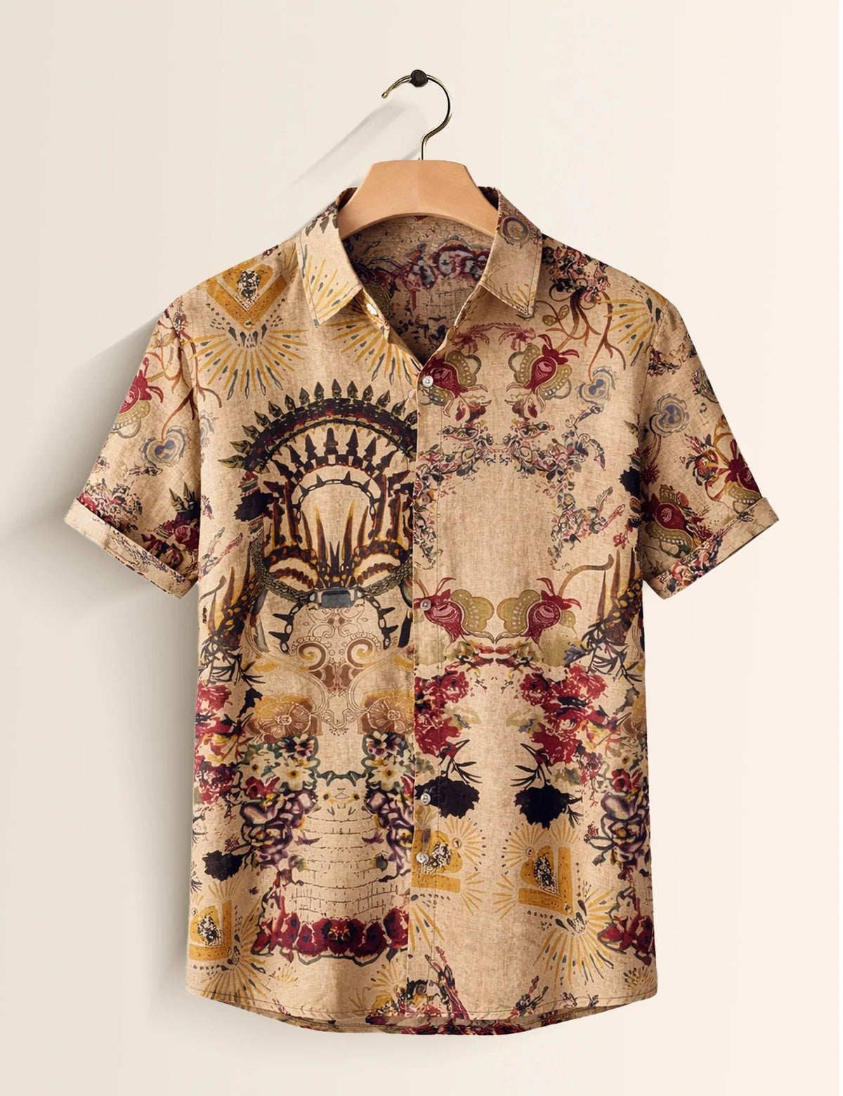 Cream Doodle Men's Shirt - XPST
