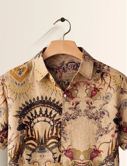 Cream Doodle Men's Shirt - XPST