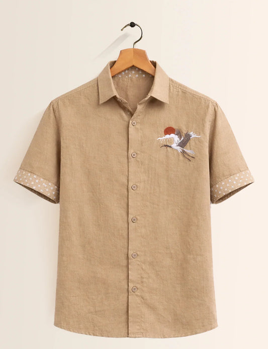 Flying Symbol Printed Men's Shirt - XPST
