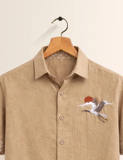 Flying Symbol Printed Men's Shirt - XPST