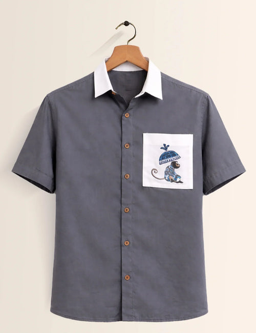 Grey Brand Printed Men's Shirt - XPST