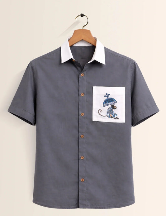 Grey Brand Printed Men's Shirt - XPST