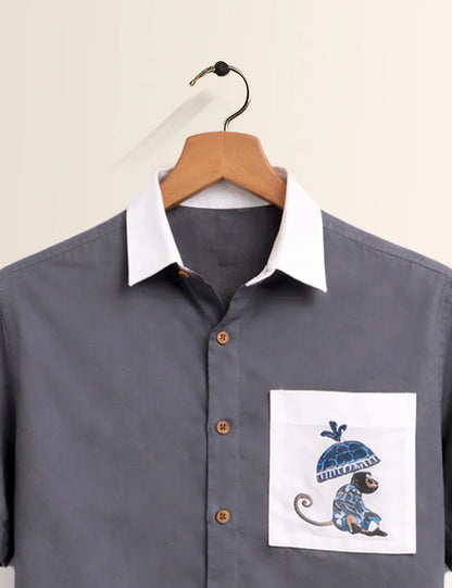 Grey Brand Printed Men's Shirt - XPST
