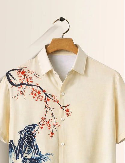 Imaginary Mountain Printed Men's Shirt - XPST