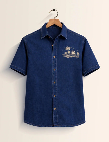 Jeans Beach Printed Men's Shirt - XPST