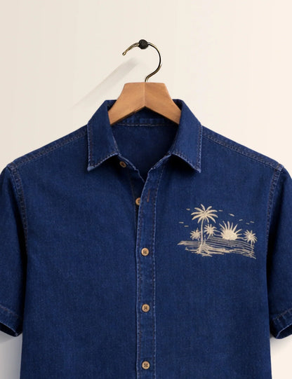 Jeans Beach Printed Men's Shirt - XPST