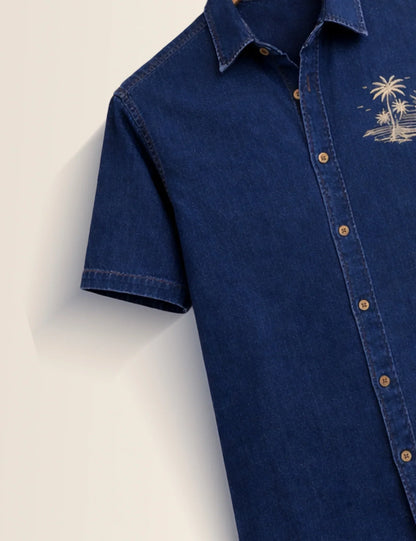 Jeans Beach Printed Men's Shirt - XPST