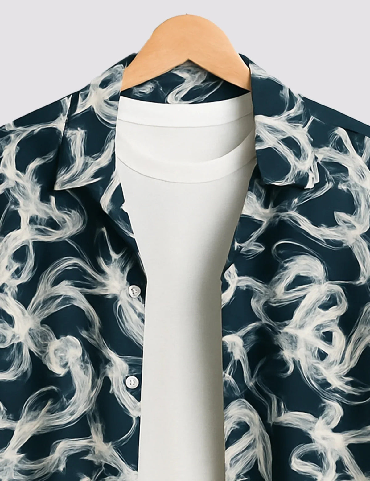 Navy Blue Smokey Men's Shirt - XPST