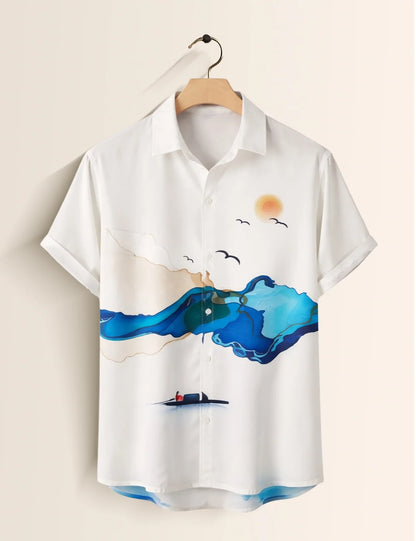 Oil Painting Men's Shirt - XPST