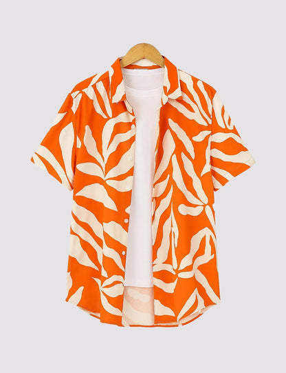 Orange Leaf Men's Shirt - XPST