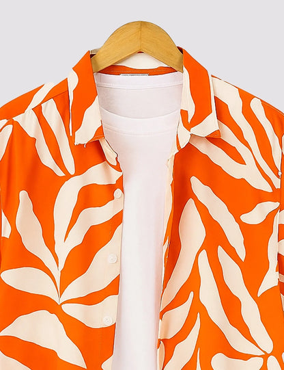 Orange Leaf Men's Shirt - XPST